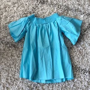 Blue off the shoulder top size M— NWOT